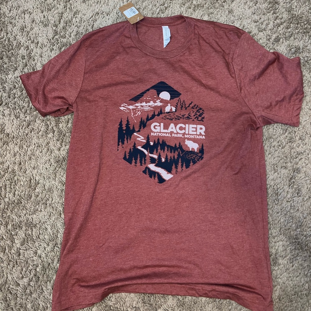 Glacier National Park shirt new with tags